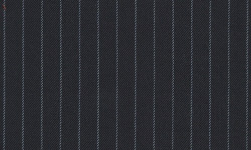 Navy with Sky narrow chalk stripe