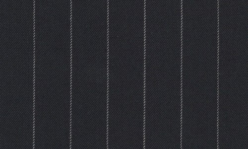 Navy with white chalk stripe