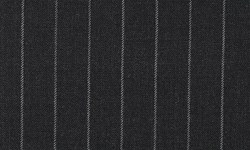 Dark Grey with Ivory Chalk Stripe