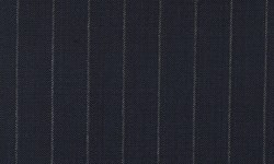 Navy with Ivory Chalk Stripe