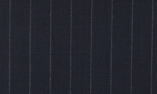 Navy with Ivory Chalk Stripe