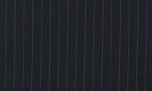 Navy with Electric blue & white pin stripes