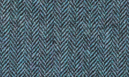 Turquoise / Black Herringbone Tweed (Jacket Only)