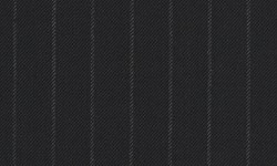 Black 1.5cm Chalk Stripe