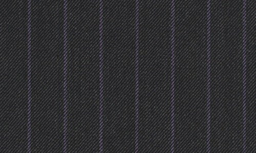 Charcoal Grey with Purple Chalk Stripe